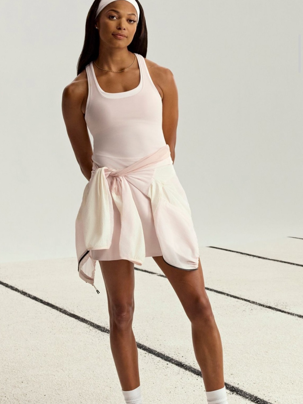 New Balance Light Pink Racerback Mini Dress